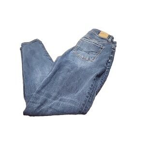 American Eagle Jeans Womens Sz 6 Super Hi-Rise Jegging Button Next Level Stretch